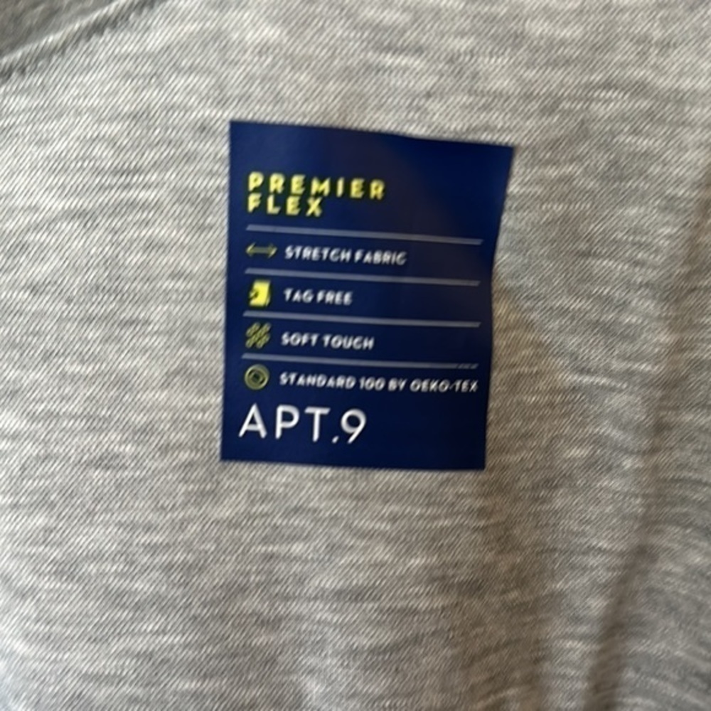 NWT Apt. 9 Core Classic-Fit Henley Men’s Gray shirt - Picture 5 of 6